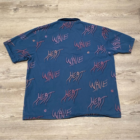 Carhartt WIP Heat Wave Button Up Shirt Men’s Size XXL - Picture 4 of 5